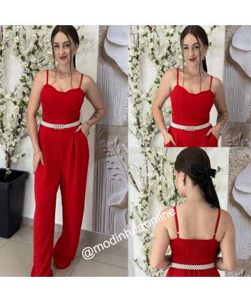 Macacão Patricia Vermelho Macacão Patricia Vermelho